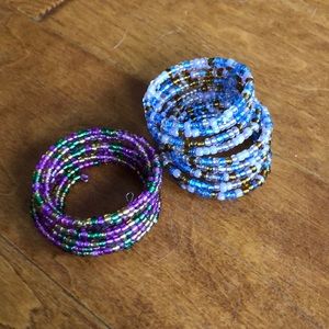 🎉Free with Purchase🎉 Beaded Memory Wire Bracelet